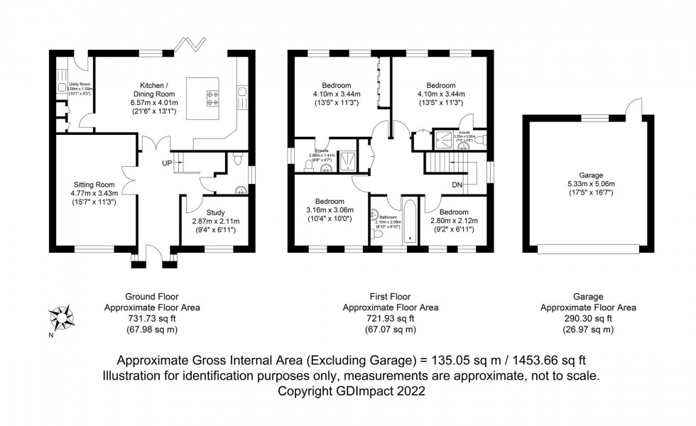 Floorplan for Hophurst Lane, Crawley Down, RH10