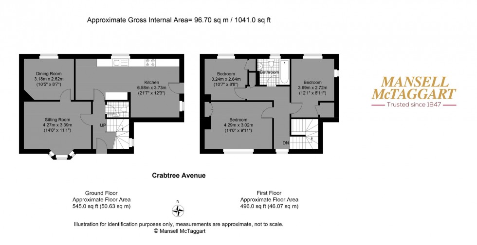 Floorplan for Crabtree Avenue, Brighton, BN1