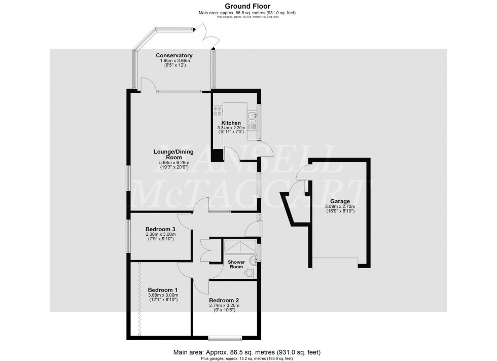 Floorplan for Langsmead, Blindley Heath, RH7