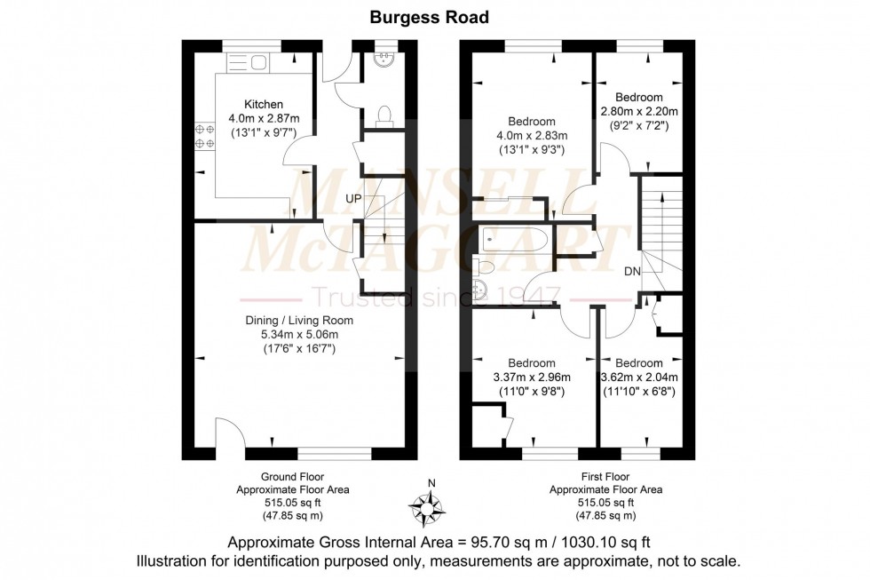 Floorplan for Burgess Road, Horley, RH6