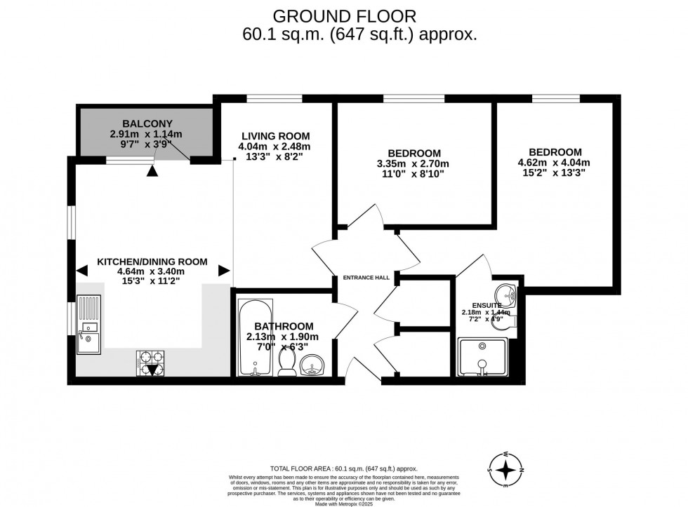 Floorplan for Victoria Road, 10 Sovereign Walk Victoria Road, RH6