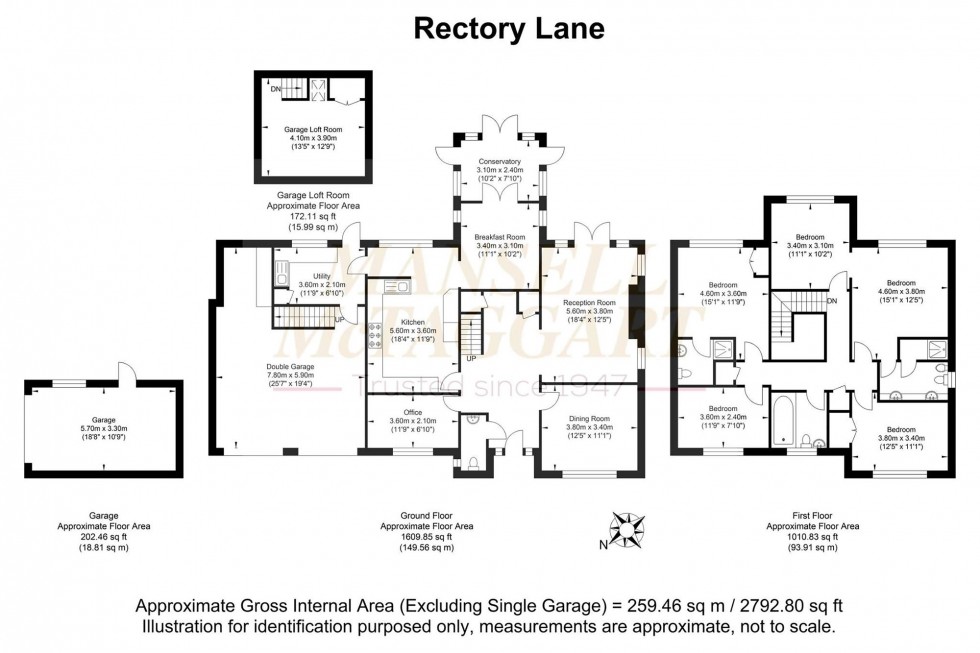 Floorplan for Rectory Lane, Charlwood, RH6