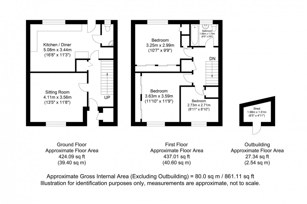 Floorplan for Hayward Road, Lewes, BN7