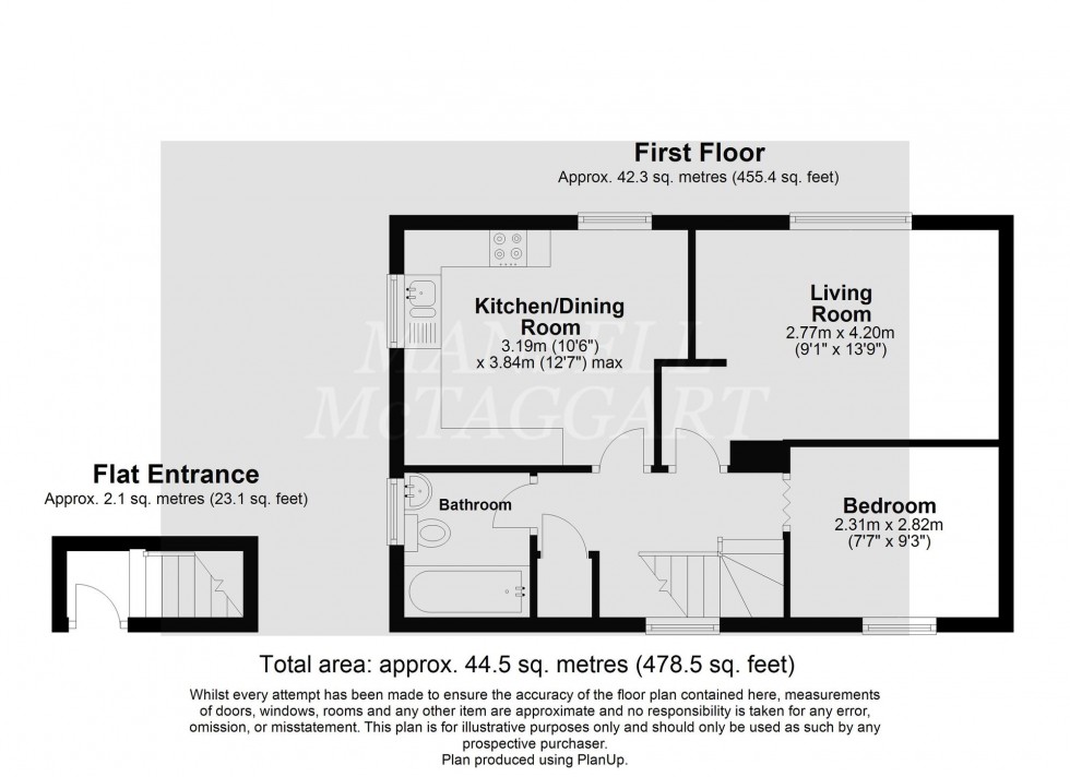 Floorplan for Woodlands Road, East Grinstead, RH19