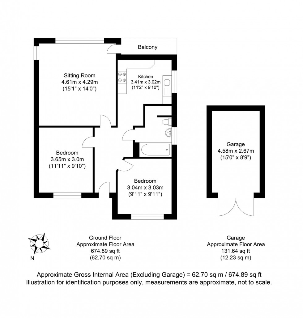 Floorplan for Grange Road, Lewes, BN7