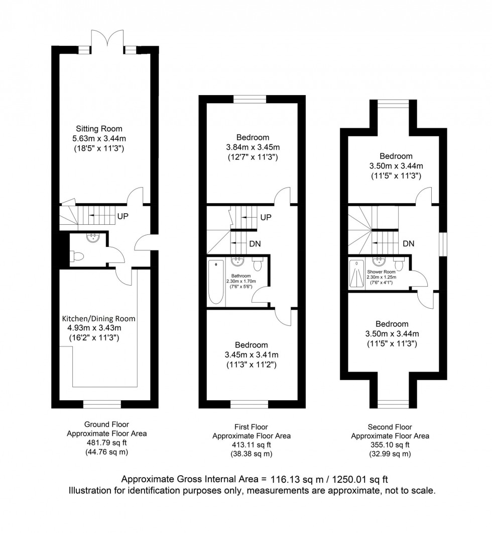 Floorplan for Talbot Terrace, Lewes, BN7