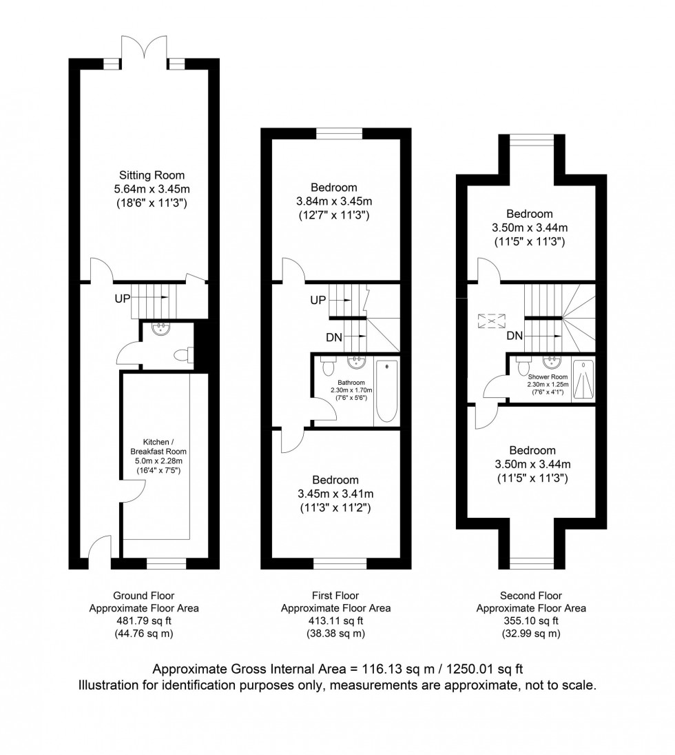 Floorplan for Talbot Terrace, Lewes, BN7