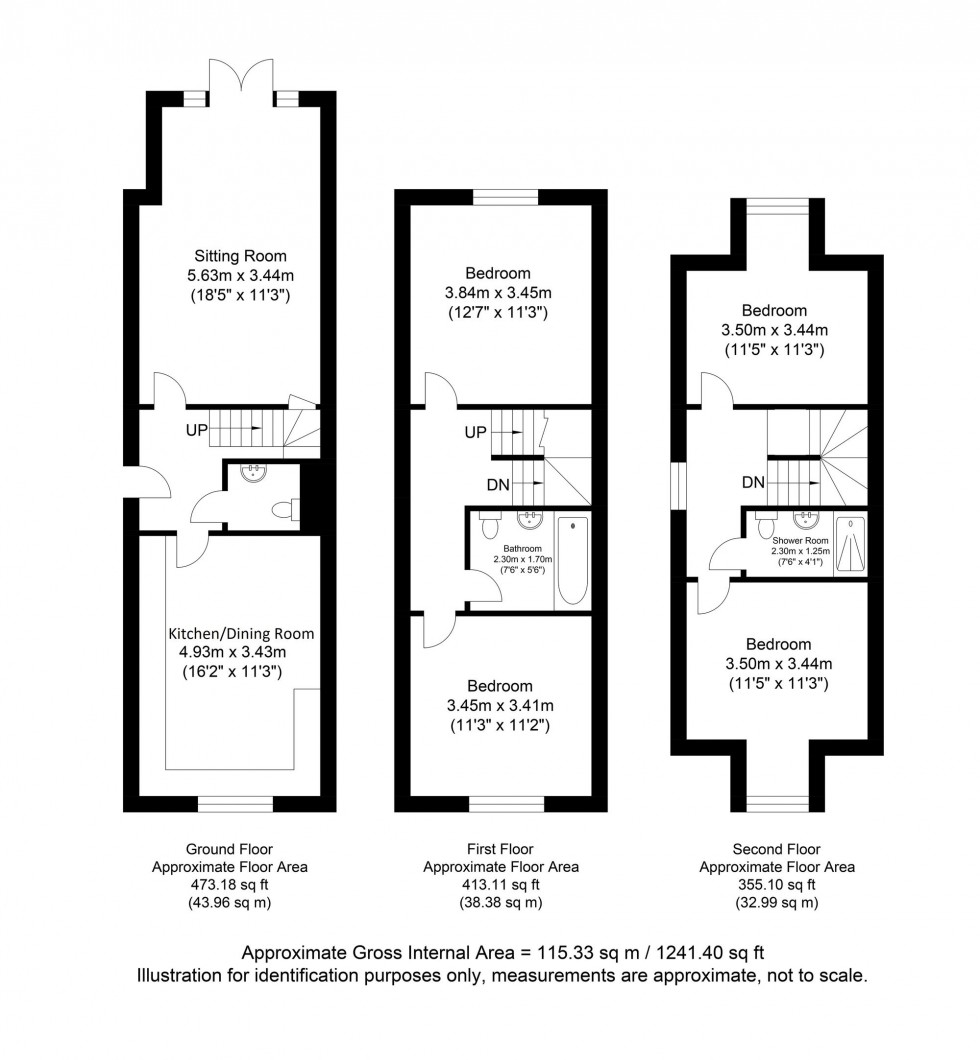 Floorplan for Talbot Terrace, Lewes, BN7