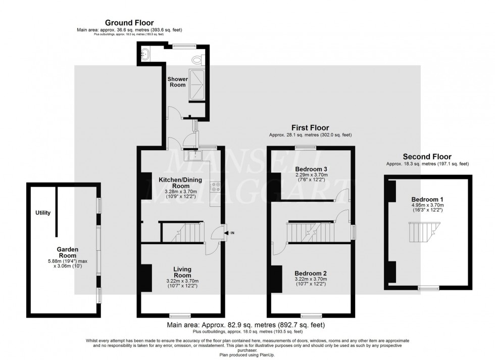 Floorplan for Saxbys Lane, Lingfield, RH7