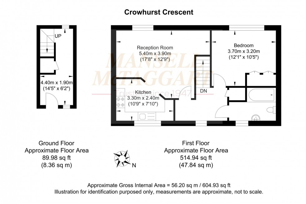 Floorplan for Crowhurst Crescent, Storrington, RH20