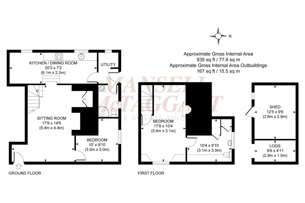 Floorplan for 106 Plumpton Lane, Plumpton, BN7