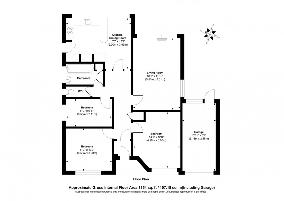 Floorplan for Sergison Road, Haywards Heath, RH16