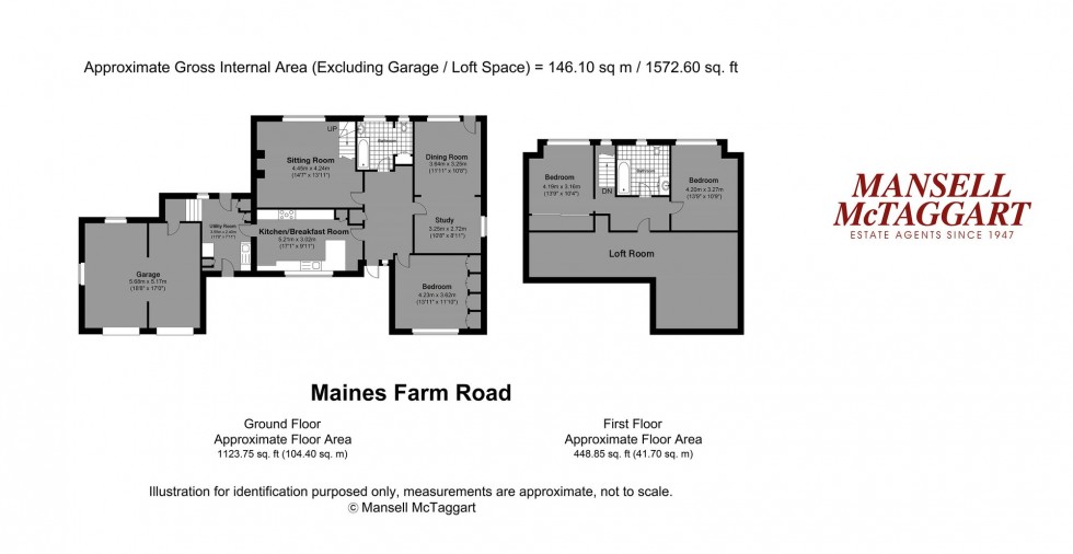 Floorplan for Maines Farm Road, Upper Beeding, BN44