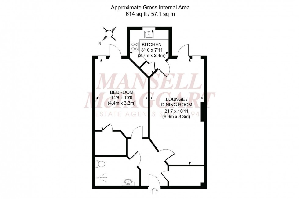 Floorplan for The Brow, Corbett Court The Brow, RH15