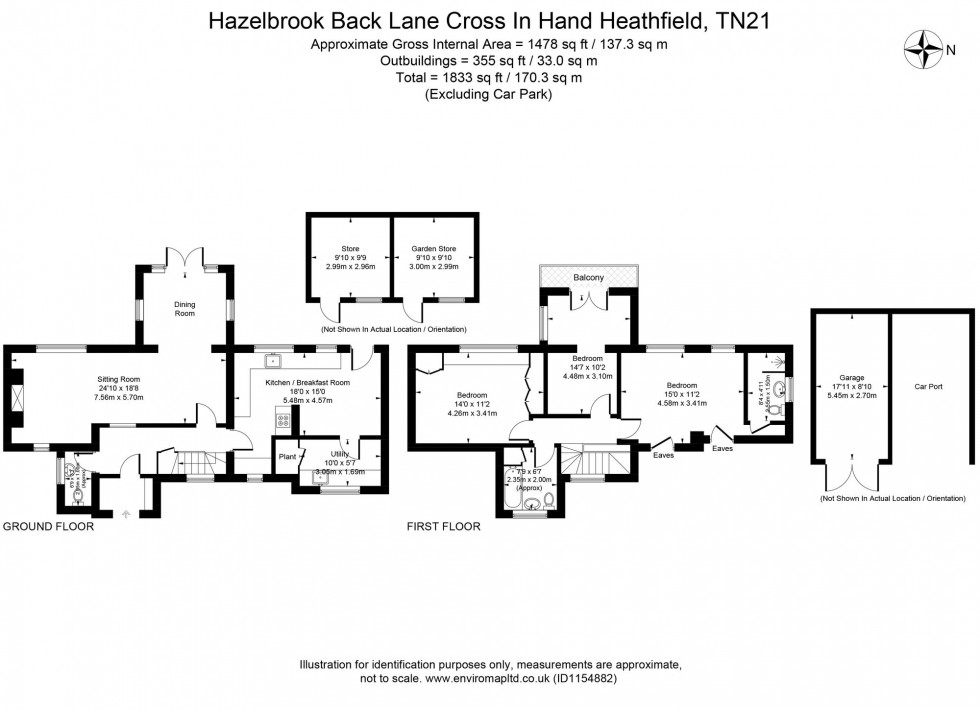 Floorplan for Back Lane, Cross In Hand, TN21