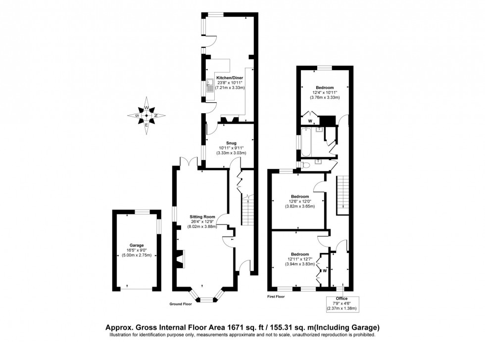 Floorplan for Queens Road, Haywards Heath, RH16