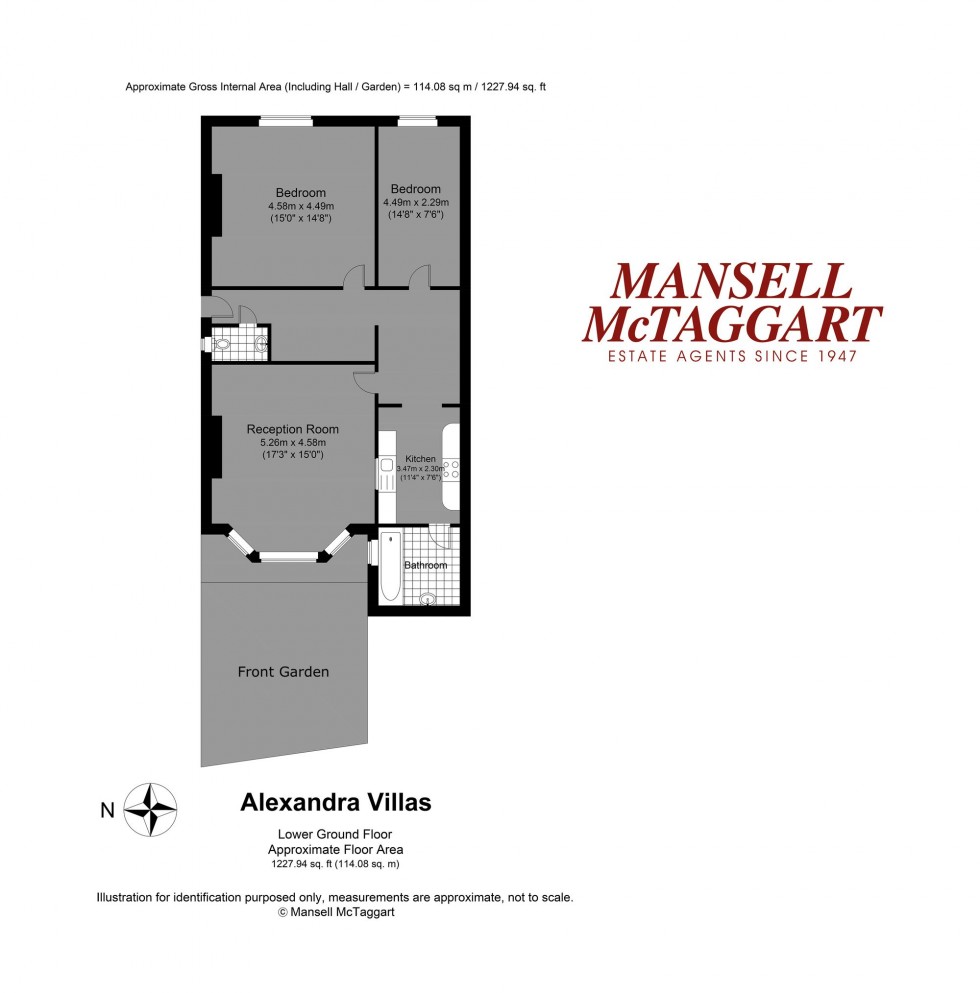 Floorplan for Alexandra Villas, Brighton, BN1