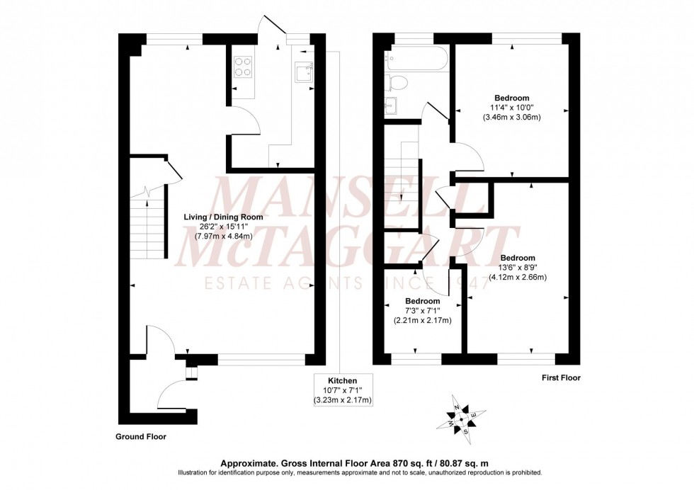 Floorplan for Badgers Walk, Burgess Hill, RH15