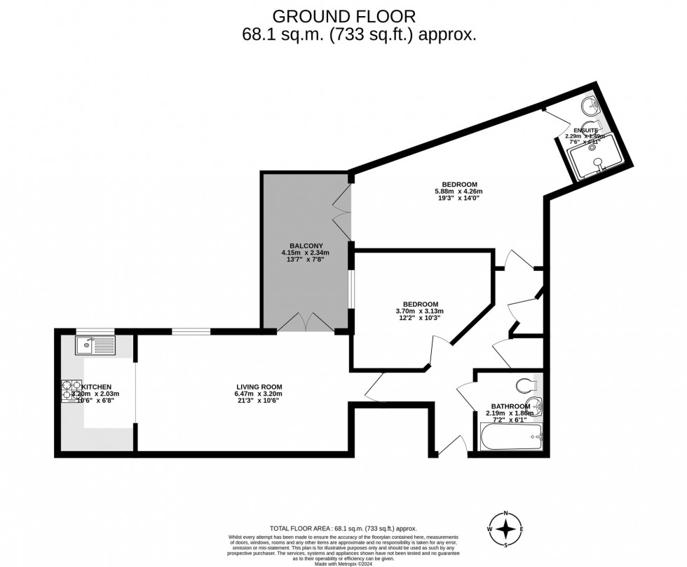 Floorplan for Woodfield Road, Woodfield Lodge Woodfield Road, RH10