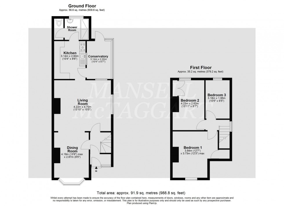 Floorplan for Lee Street, Horley, RH6