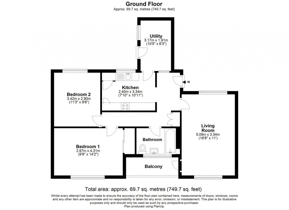 Floorplan for The Green, Crawley, RH11