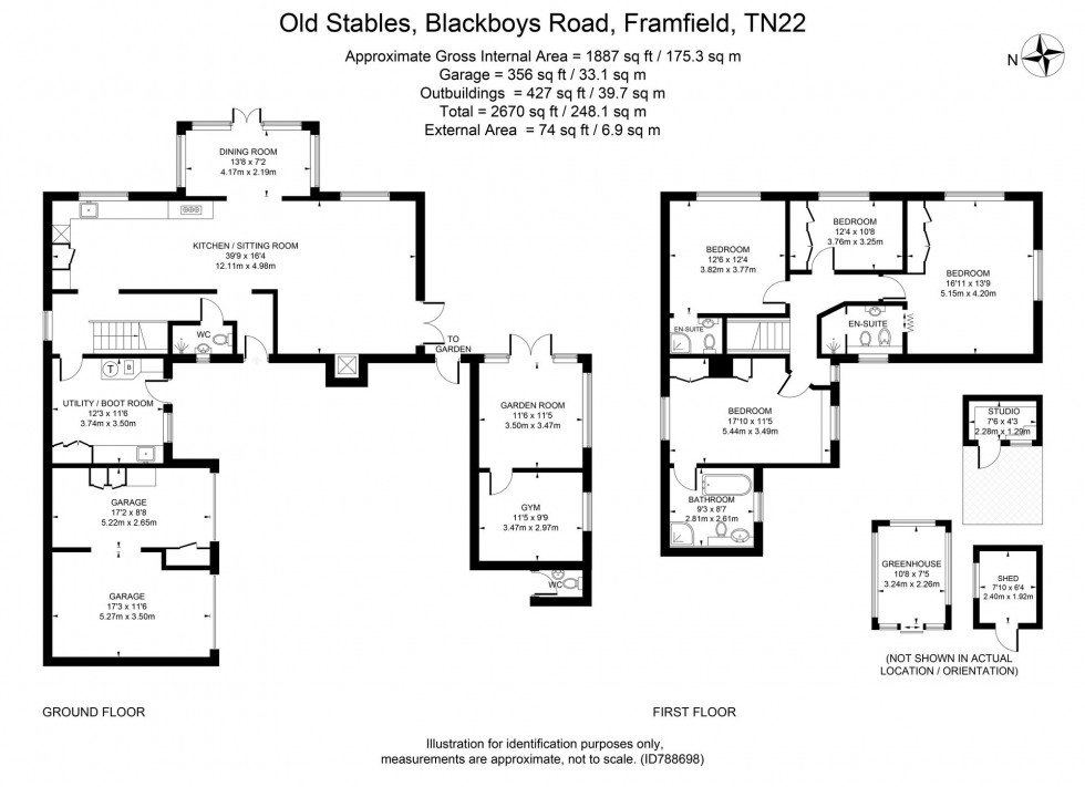 Floorplan for Framfield, Uckfield, TN22