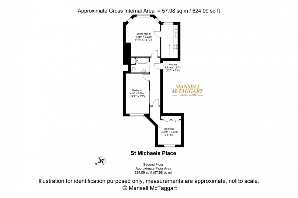 Floorplan for St. Michaels Place, Brighton, BN1