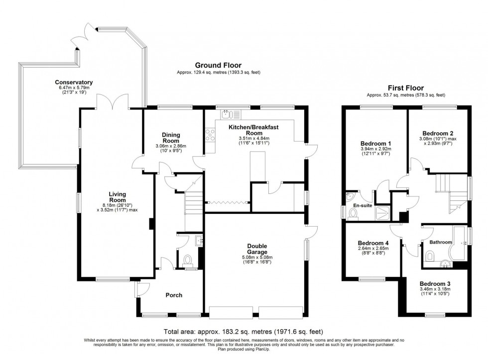 Floorplan for Merlin Close, Ifield, RH11