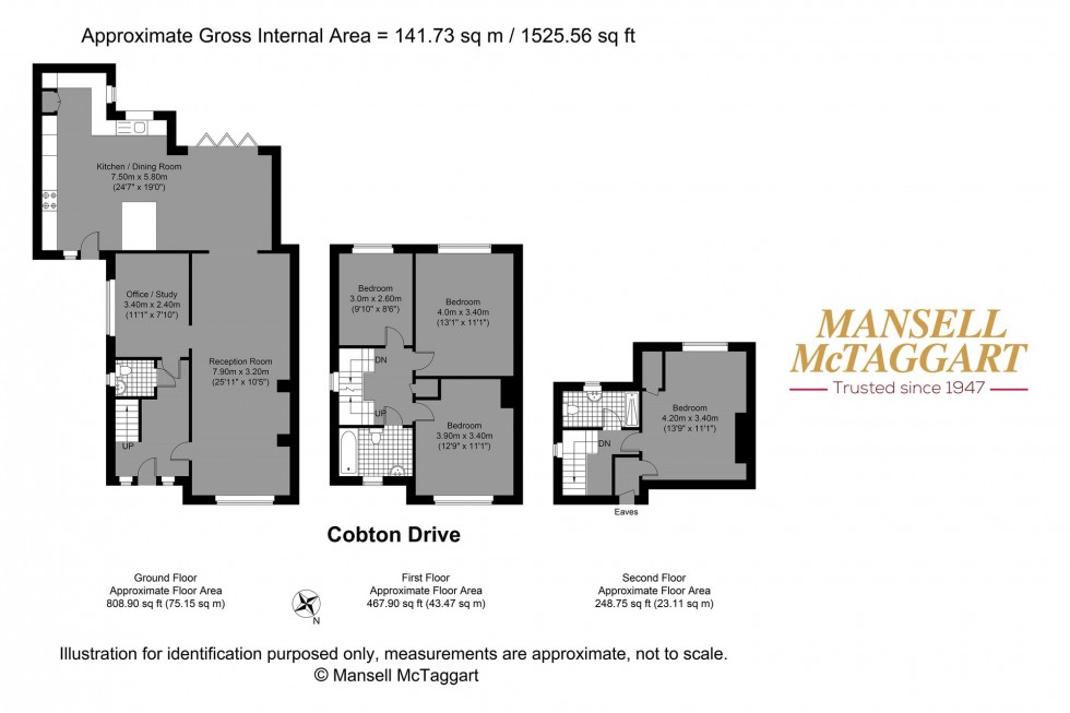 Floorplan for Cobton Drive, Hove, BN3