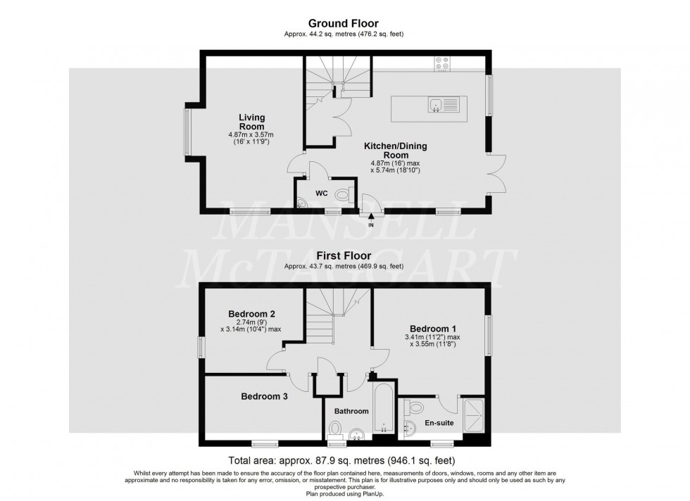 Floorplan for Mountain Street, Pease Pottage, RH11