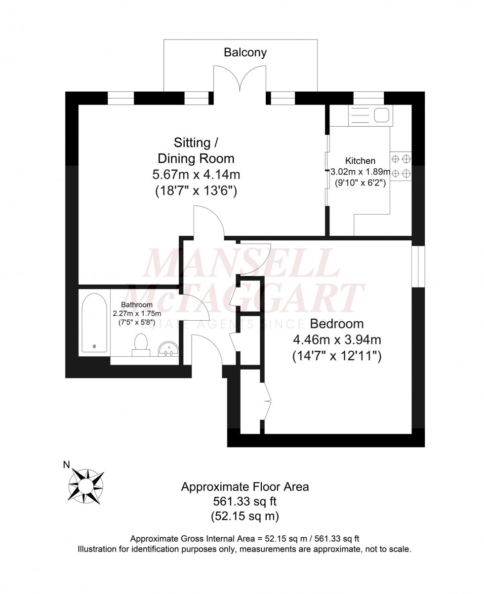 Floorplan for Hartfield Road, Oakwood Park Hartfield Road, RH18