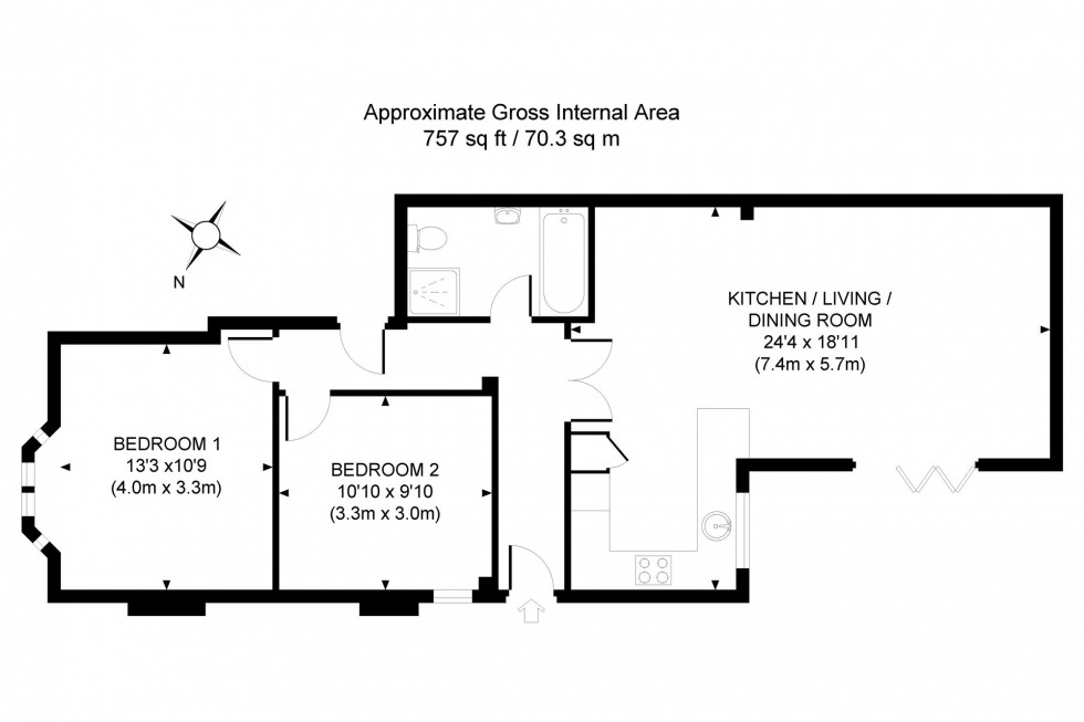 Floorplan for Junction Road, Burgess Hill, RH15