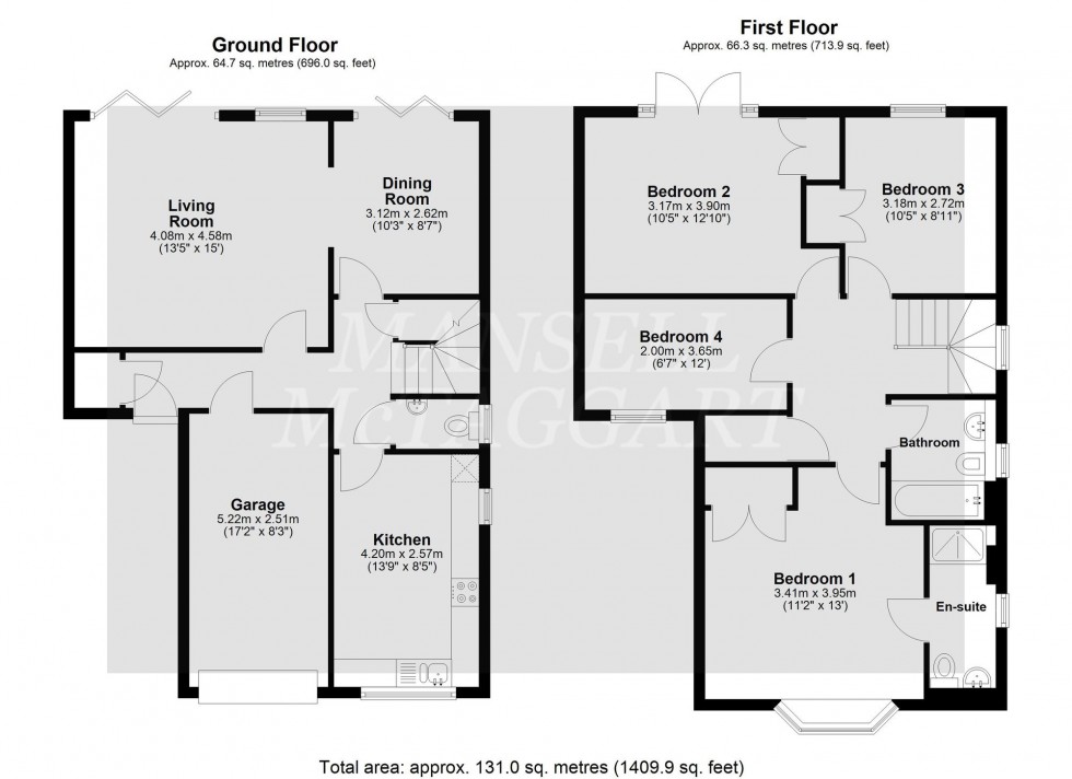 Floorplan for Cherry Way, Felbridge, RH19