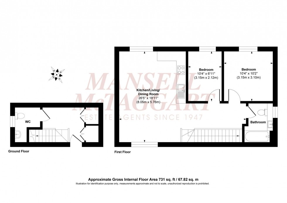 Floorplan for Junction Close, Burgess Hill, RH15