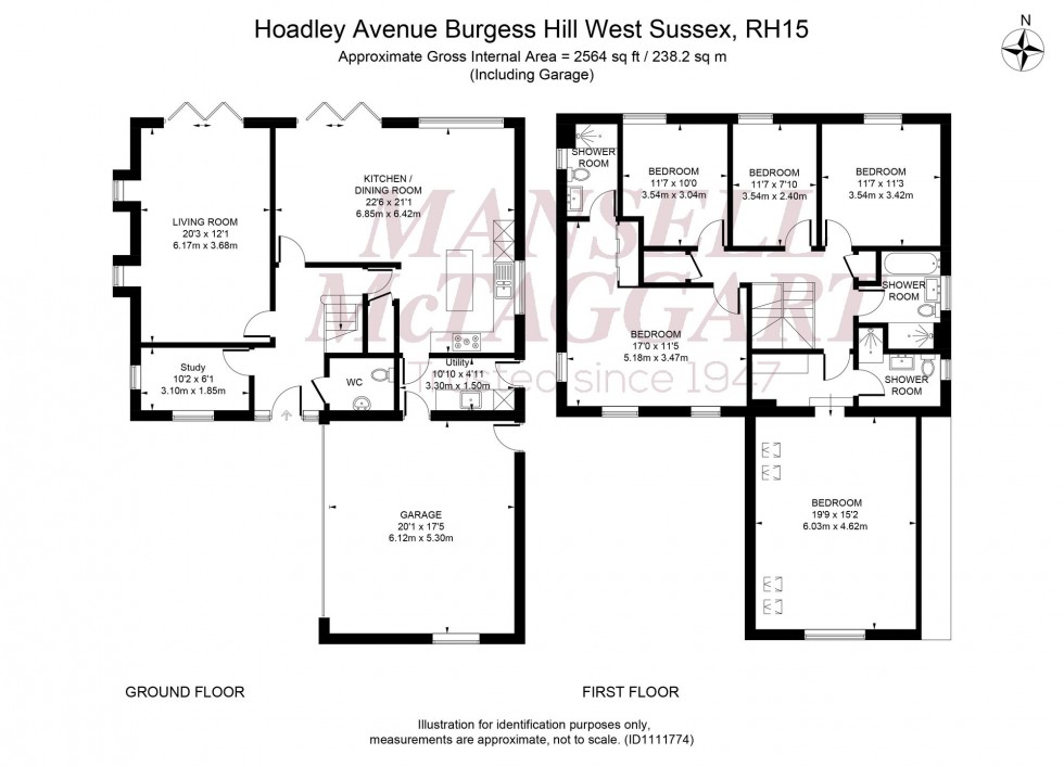 Floorplan for Hoadley Avenue, Burgess Hill, RH15