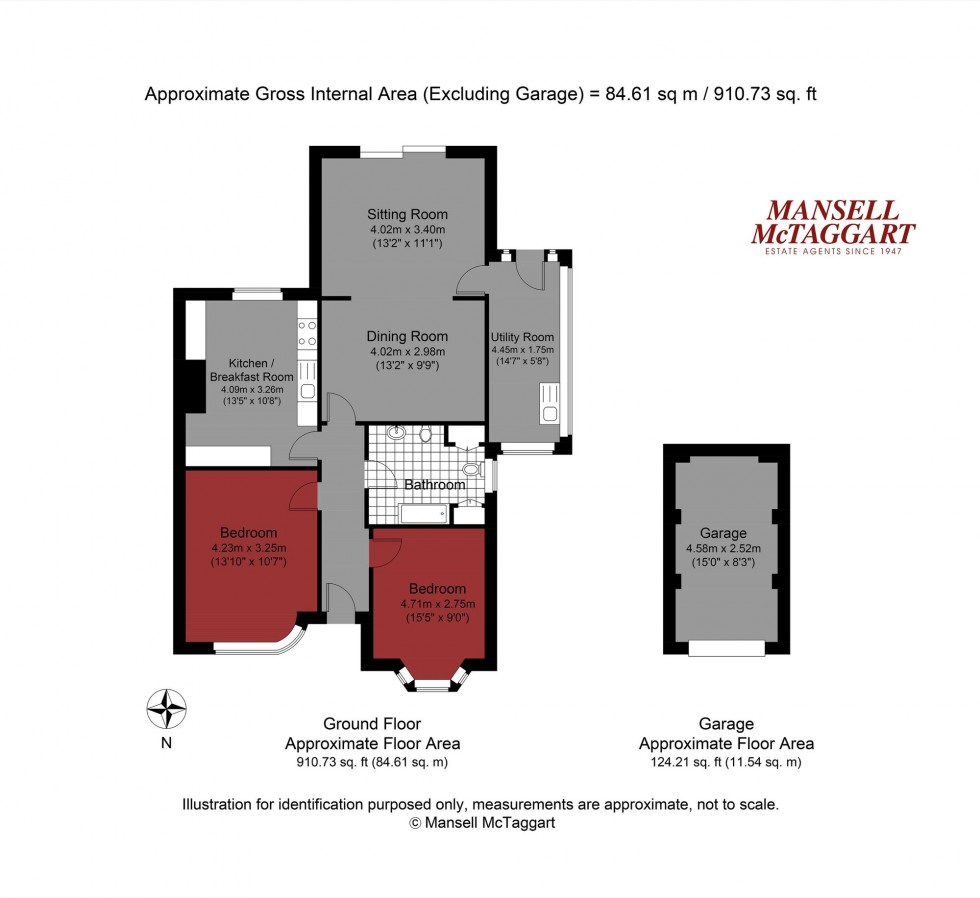 Floorplan for Highfield Crescent, Brighton, BN1