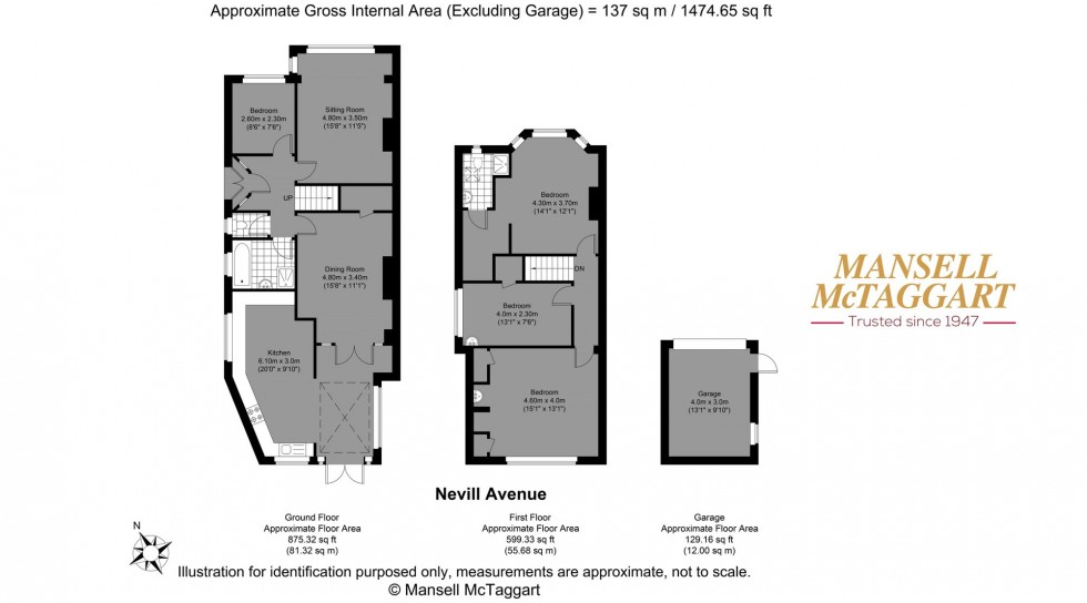 Floorplan for Nevill Avenue, Hove, BN3