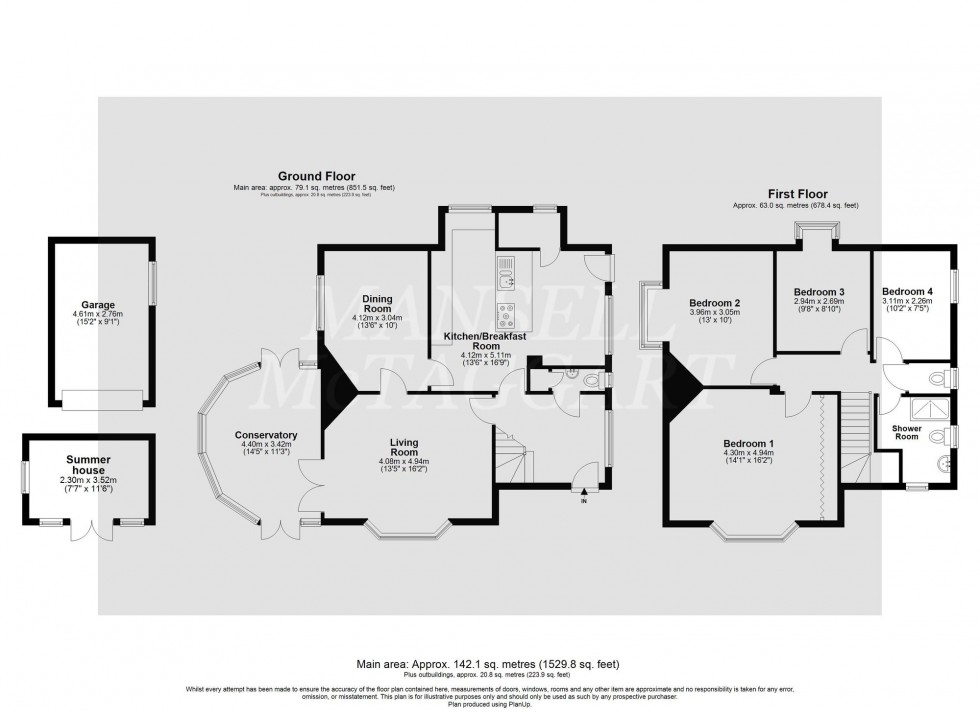 Floorplan for Mutton Hill, Dormansland, RH7