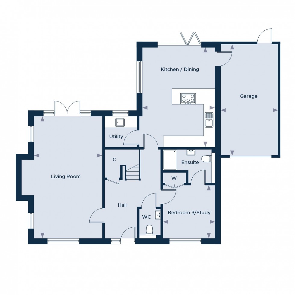 Floorplan for Limbourne Lane, Fittleworth, RH20