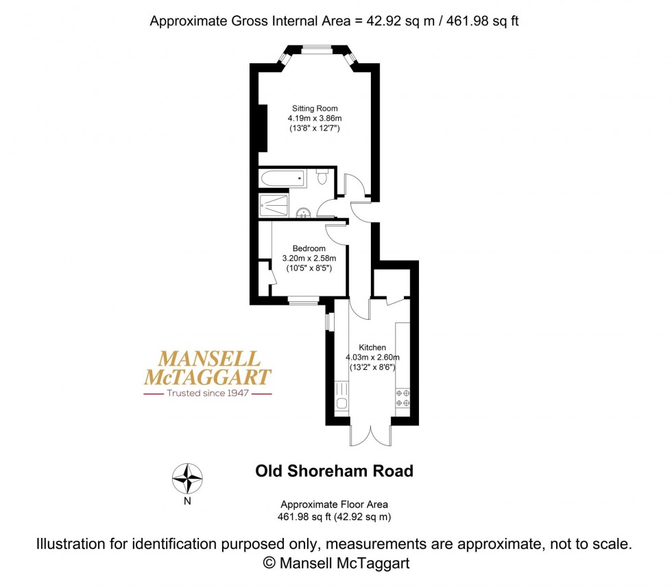 Floorplan for Old Shoreham Road, Brighton, BN1