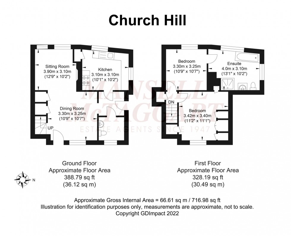 Floorplan for Church Hill, Brighton, BN1