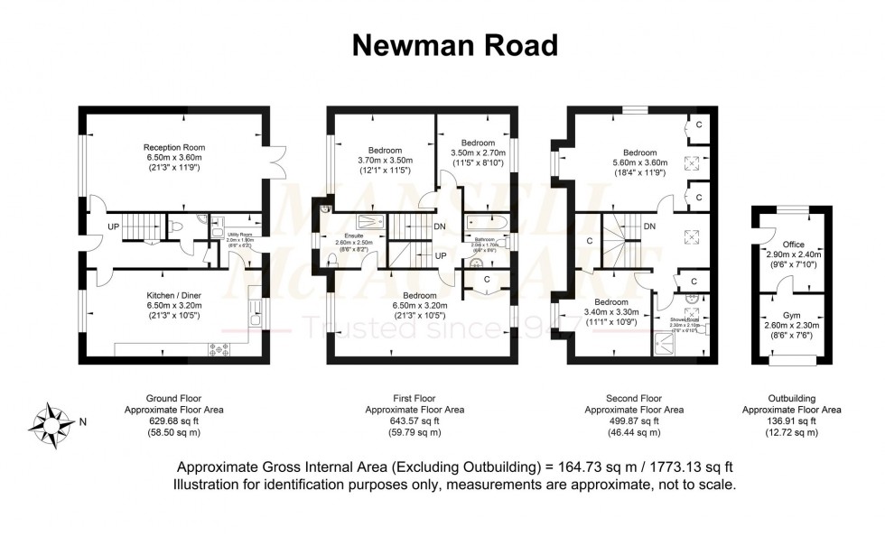 Floorplan for Newman Road, Horley, RH6