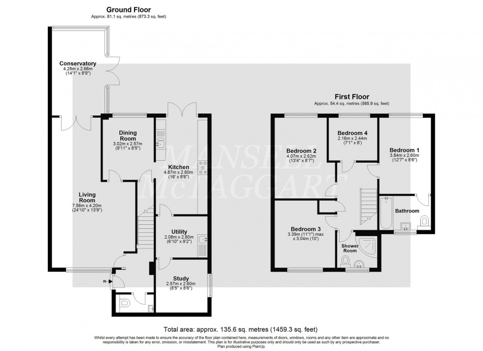 Floorplan for Lancaster Drive, East Grinstead, RH19