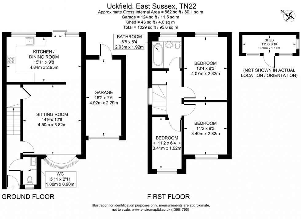Floorplan for Forge Rise, Uckfield, TN22