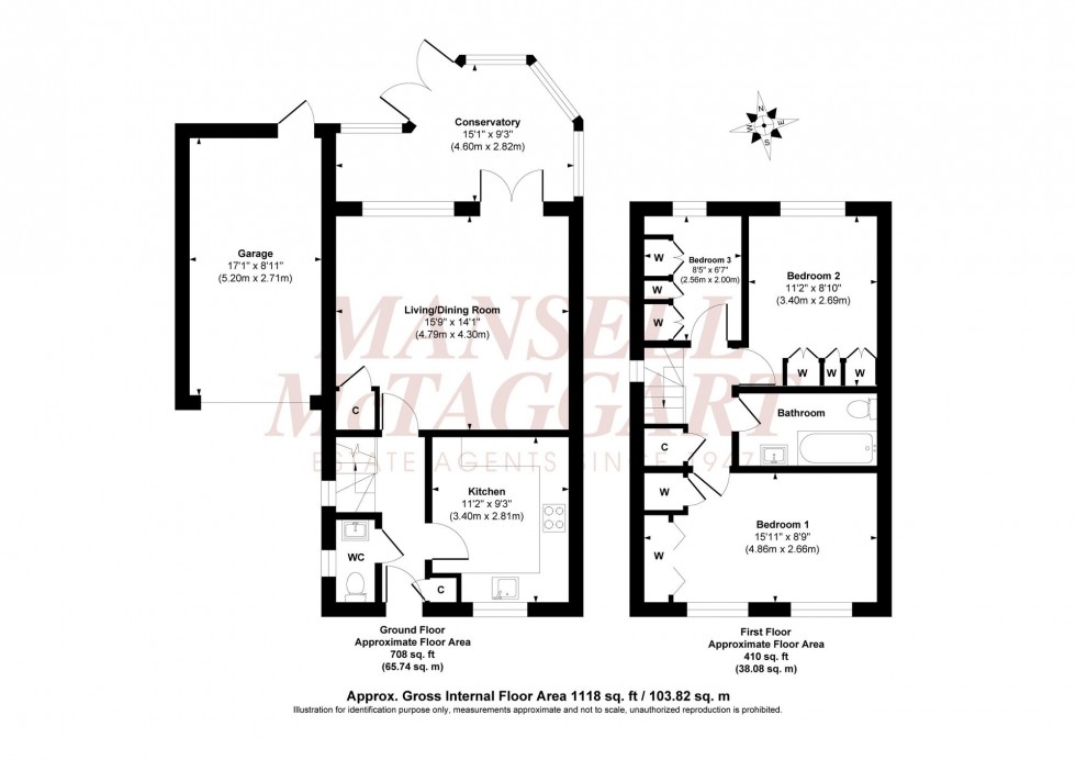 Floorplan for Wheatsheaf Close, Burgess Hill, RH15