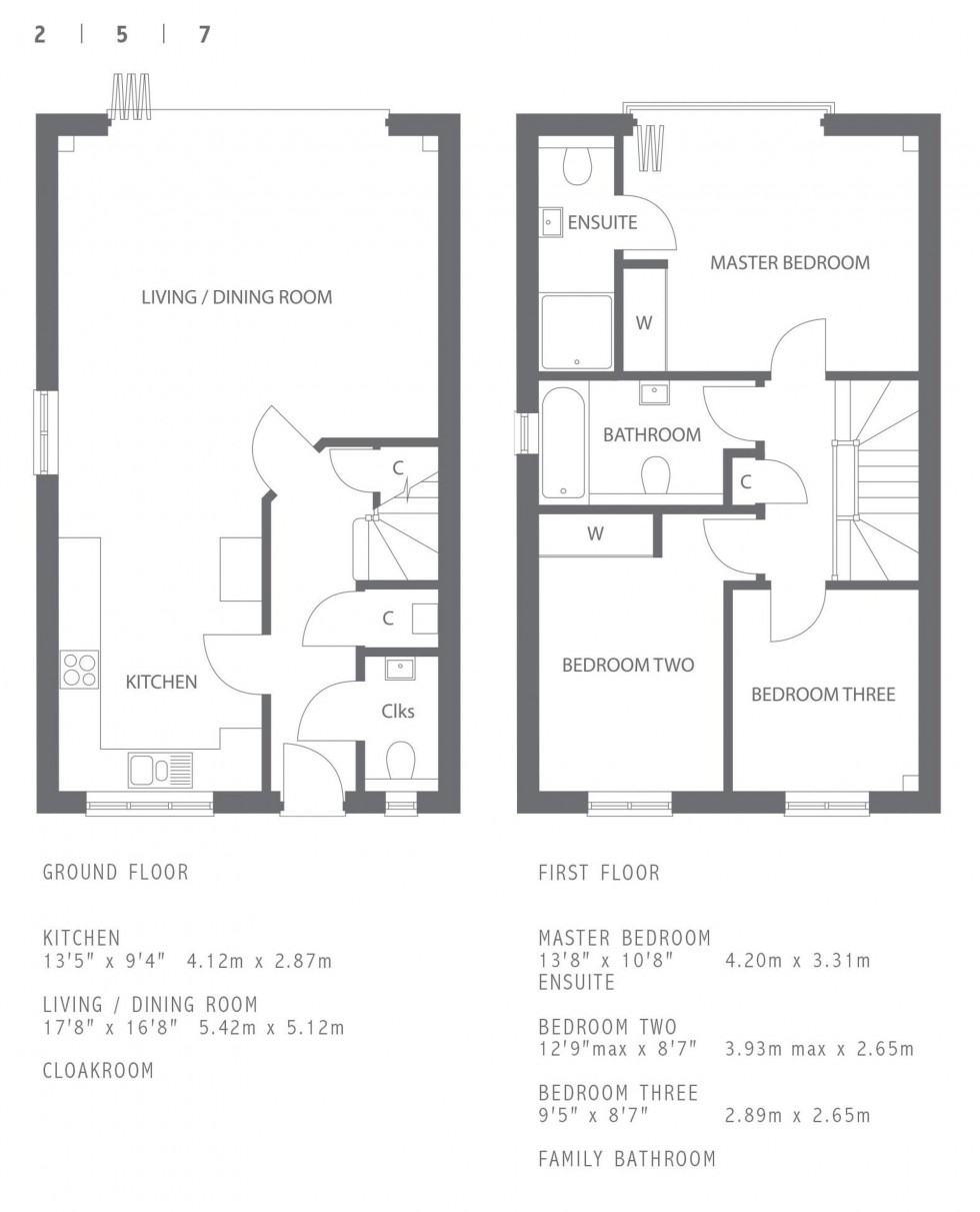 Floorplan for Keld Drive, Uckfield, TN22