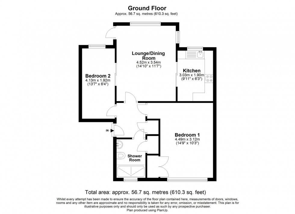 Floorplan for Hartfield Road, Oakwood Park Hartfield Road, RH18