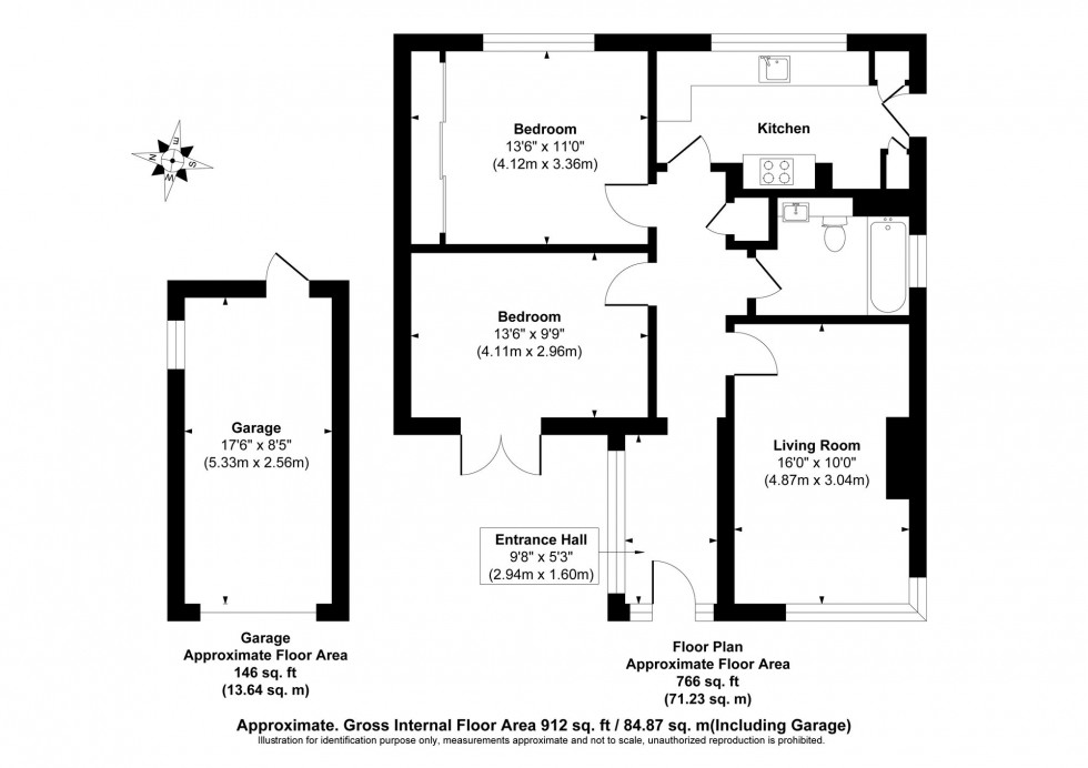 Floorplan for Coppards Close, Wivelsfield Green, RH17