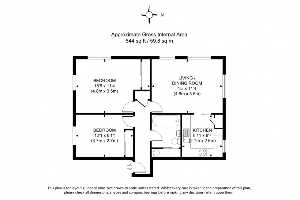 Floorplan for Crescent Way, St. Lukes Court Crescent Way, RH15