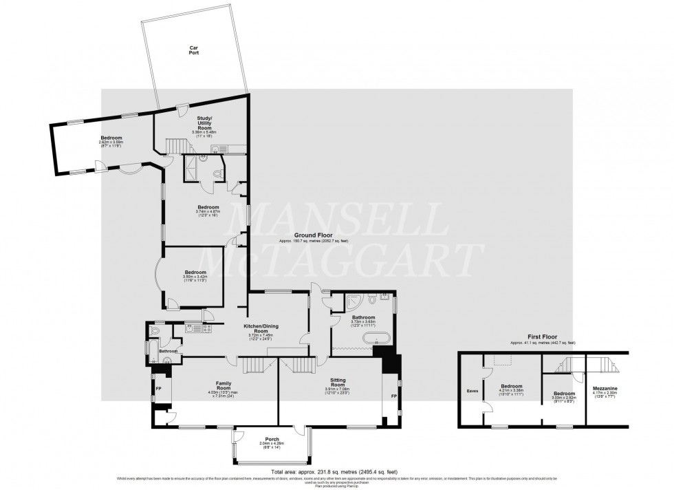 Floorplan for Cat Street, Upper Hartfield, TN7